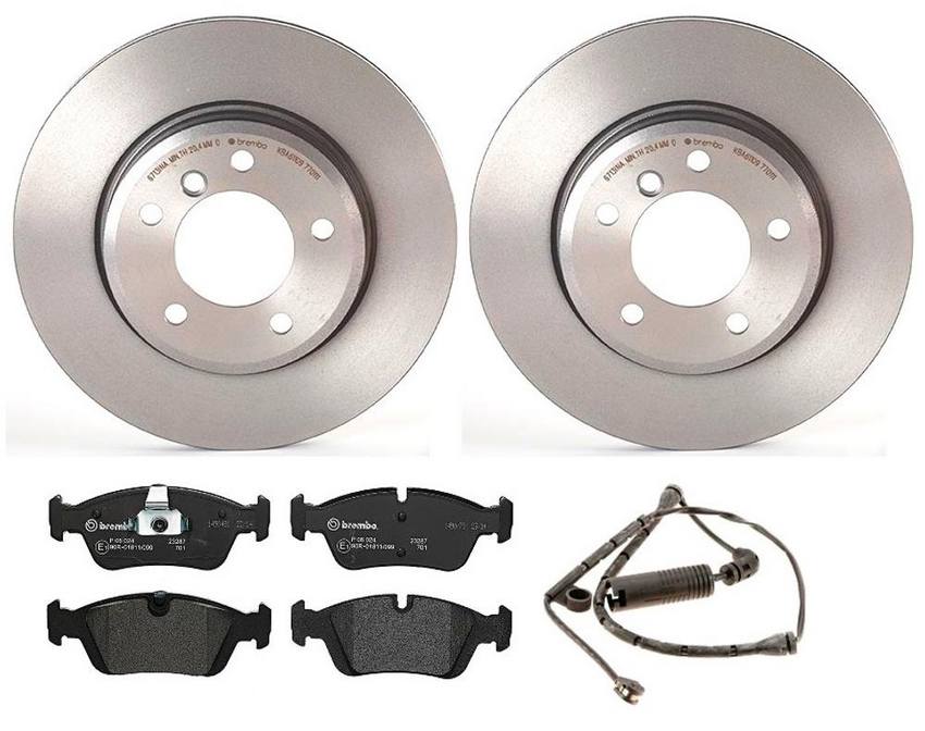 BMW Brembo Brake Kit - Pads and Rotors Front (300mm) (Low-Met) 34351164371 - Brembo 1535579KIT